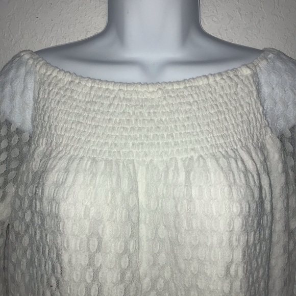 Shannon Ford Lace Smock Layer Top M - Picture 5 of 8